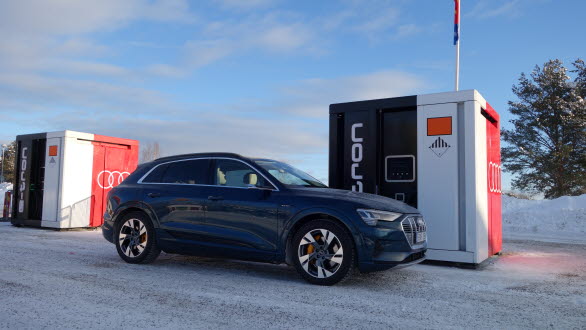Sportlovsladda vid Audi Power cubes i Ljusdal