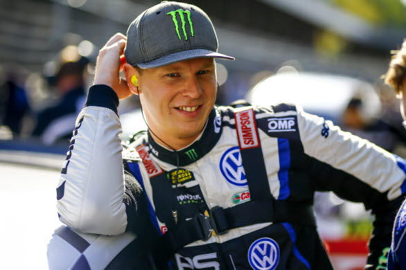 Rallycrossvärldsmästaren Johan Kristoffersson deltar i årets Rally Sweden.
