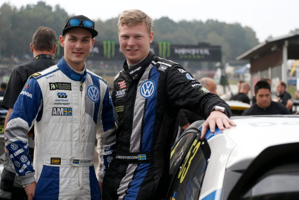 Anton Marklund (t.v.)och Johan Kristoffersson, VM-deltävlingen i Tyskland 20-21 september 2014.