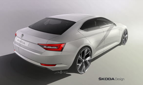 Nya SKODA Superb har världspremiär i februari.  