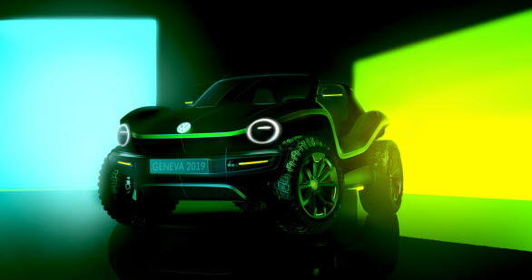 Volkswagen ID. BUGGY vid Geneve-salongen 2019