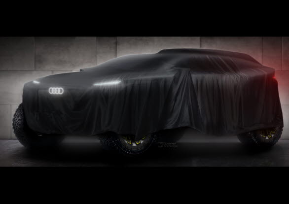 Världspremiär för Audi RS Q e-tron inför Dakarrallyt
