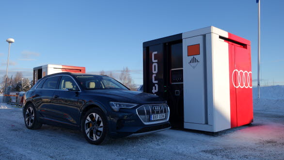 Sportlovsladda vid Audi Power cubes i Ljusdal