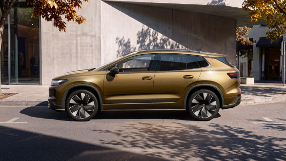 ID. Tiguan erbjuds i tre tre effektnivåer: 190 hk/140 kW (bakhjulsdriven), 286 hk/210 kW (bakhjulsdriven) och 299 hk/220 kW (fyrhjulsdriven).
