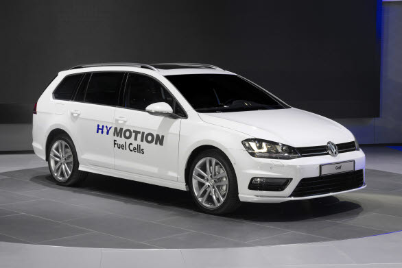 Golf Sportscombi HyMotion med bränsleceller presenteras i Los Angeles.