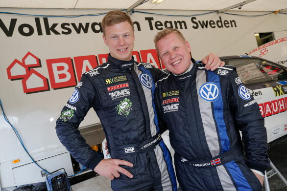 Johan Kristoffersson och Tord Linnerud, Volkswagen Team Sweden.