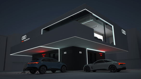 Audi testar pilotprojekt med ultrasnabb laddning vid egen hub