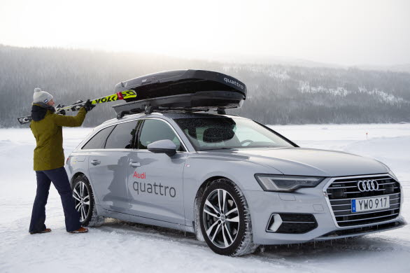 Alpina landslaget testkör Audi A6 Avant på HVO100
