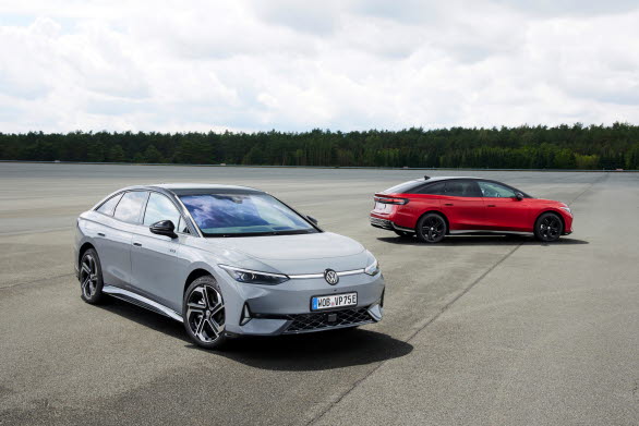 ID.7 GTX har en räckvidd på upp till 595 km enligt WLTP.