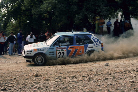 1986 vann dalmasen Kenneth Eriksson och hans tyske kartläsare Peter Diekmann titeln i Grupp A, i en Golf GTI 16V.