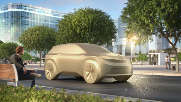 Designstudie av kompakt-SUV:en ”Small” med prissättning på cirka 25 000 euro och planerad lansering 2025.
