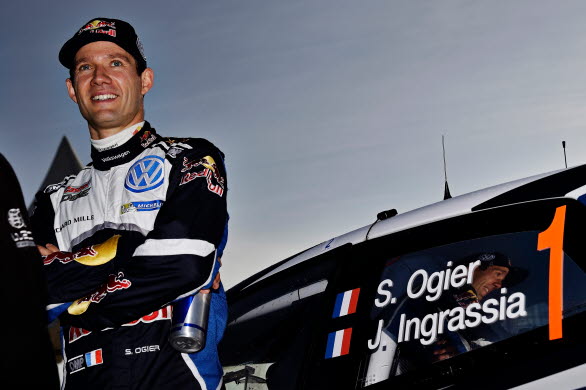 En avslappnad mästare, Sébastien Ogier kör för teamets chans att ta VM-titeln för konstruktörer.