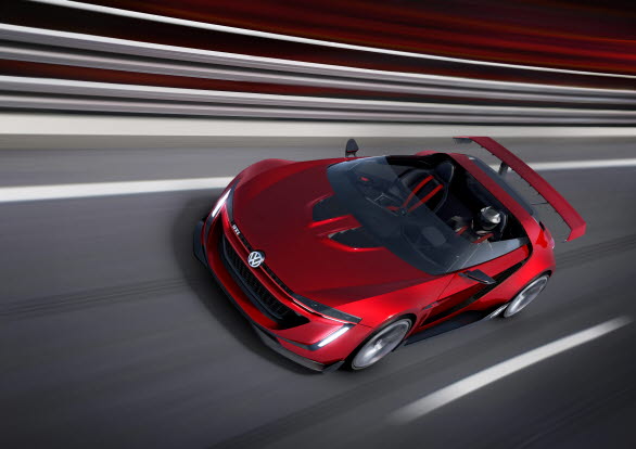 ”GTI Roadster, Vision Gran Turismo” är resultatet av ett samarbete mellan Volkswagen och Sony Computer Entertainment. 