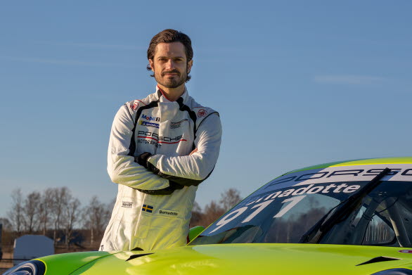 Prince Carl Philip of Sweden is competing in Kanonloppet ("The Cannon Race") as a guest driver in Porsche Carrera Cup Scandinavia.