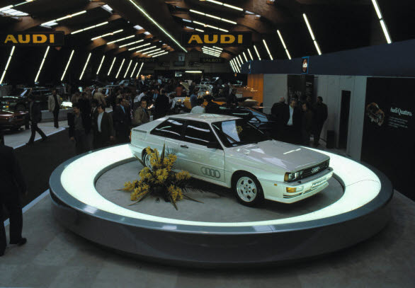 Premiär för Audi quattro Genevesalongen 1980