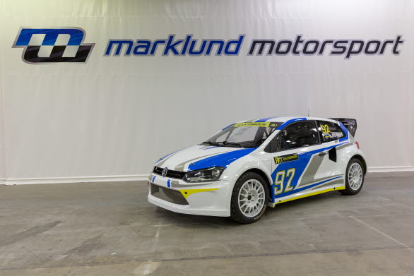 Anton Marklunds VW Polo i Rallycross-VM 2014.
