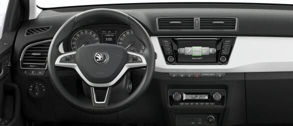 Första interiörbilden, nya SKODA Fabia