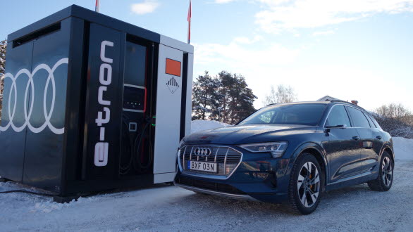 Sportlovsladda vid Audi Power cubes i Ljusdal