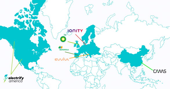 Nätverk med ultrasnabbladdare tillsammans med starka partners.