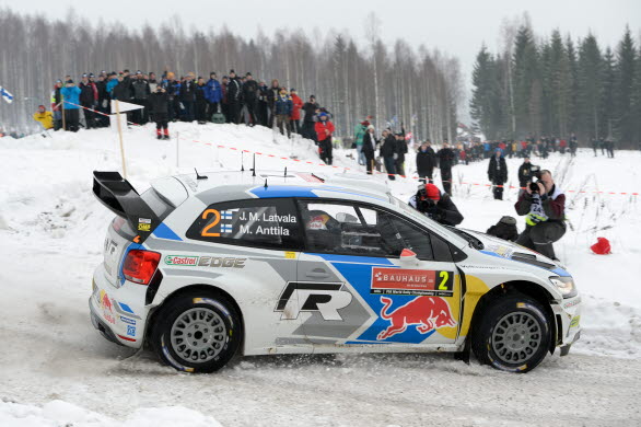 I Rally Sweden firade Volkswagenföraren Jari-Matti Latvala sin första WRC-seger för säsongen i sin Polo R WRC. För första gången i karriären tog han och hans kartläsare Miikka Anttila, båda från Finland, också ledningen totalt i världsmästerskapet. 