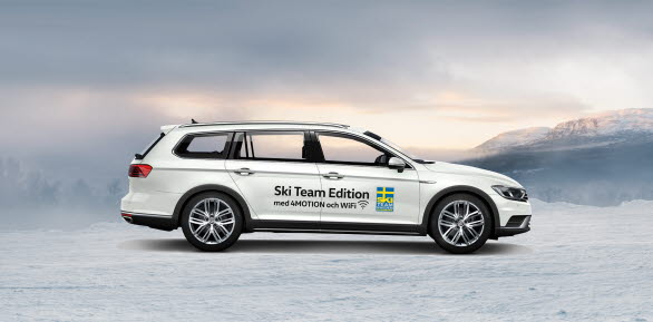 Till Volkswagens alla modeller med 4MOTION fyrhjulsdrift ingår en 4G-router som ger alla i bilen WiFi. 