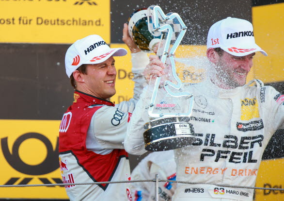 Mattias Ekström och Maro Engel DTM Moskva