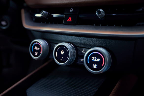 Innovativa klimatkontrollsreglagen Škoda Smart Dials