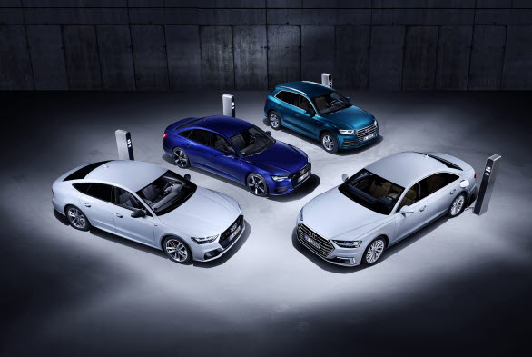 Audi A8, A7, A6 och Q5 kommer som laddhybrider under 2019