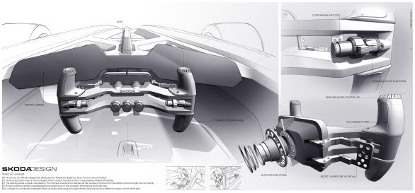 Designskiss Škoda Vision Gran Turismo