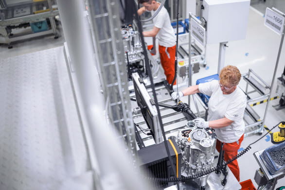 Audi startar tillverkningen av elmotorer till Q6 e-tron