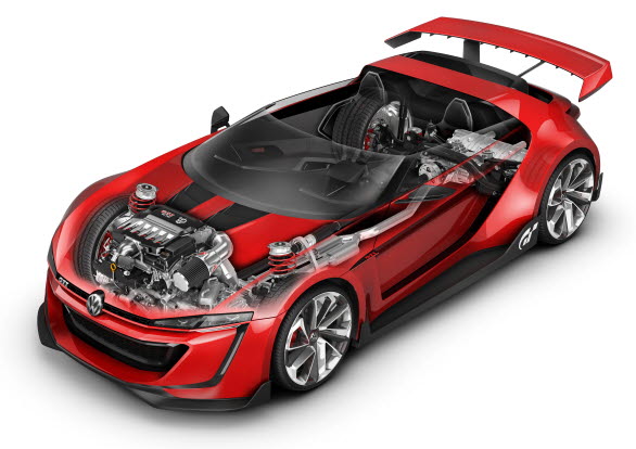 Den tvåsitsiga cabrioleten är utrustad med en 3,0-liters V6 biturbo-motor som levererar en effekt på 503 hk. V6 TSI-motorn ger ett maximalt vridmoment på 560 Nm. 